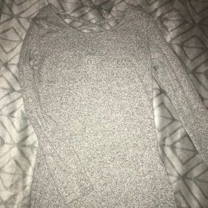 Grey long-sleeve Top